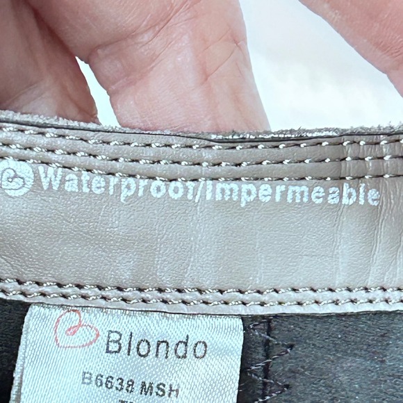 Blondo Waterproof‎ Suede Braided Zip Ankle Boots Women's Size 77 - Picture 11 of 12